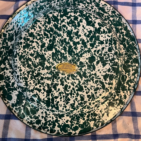 Vintage CGS Enamelware Splatterware Plate - Picture 2 of 5